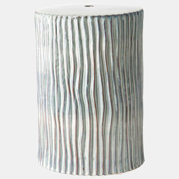 Sgabello onda texture, Grigio Lucido