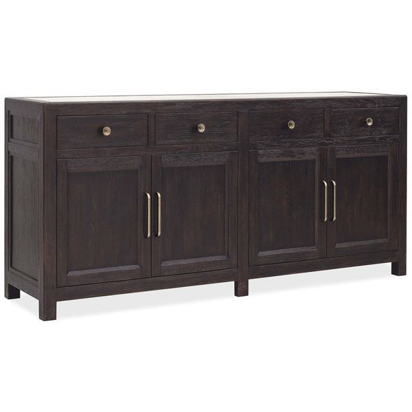 Credenza legno fluttuante, Legno Bruciato