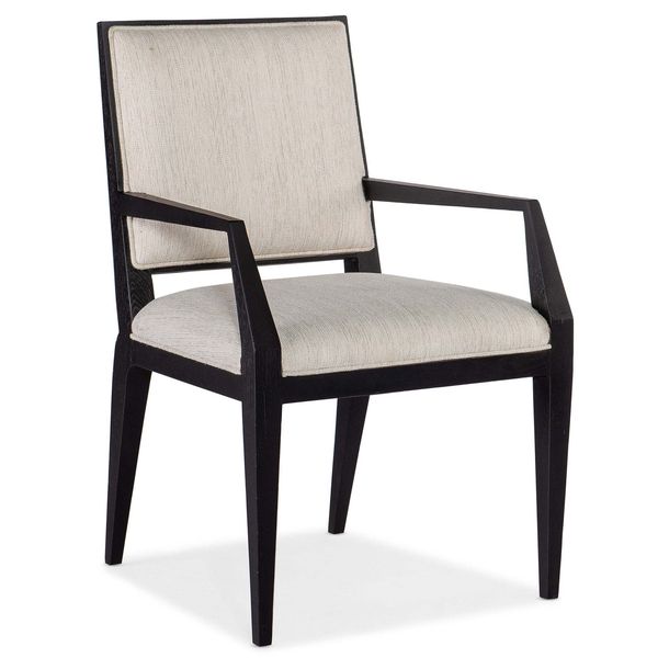 Poltroncine con bracciolo Linn Cove Nero Carbonizzato, Set da 2