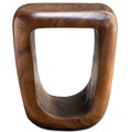 Sgabello decorativo Loophole finitura lavaggio naturale