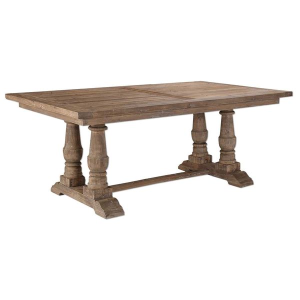 Tavolo da pranzo rettangolare Stratford legno recuperato naturale