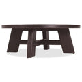 Tavolino cocktail rotondo legno fluttuante, Legno Bruciato